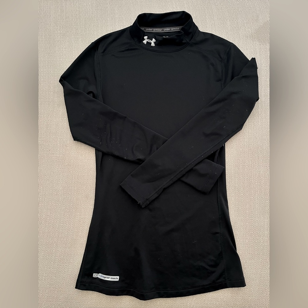 Under Armour Women’s Coldgear Black Long Sleeve Mockneck Shirt XS